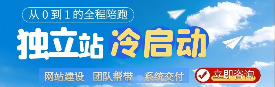 独立站建设和独立站运营冷启动需要教练